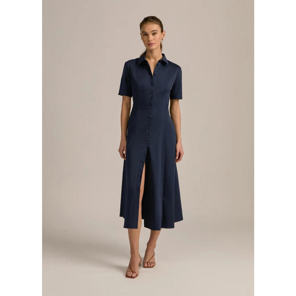 NEW Favorite Daughter THE DEMURE DRESS Navy Size M #MD2640